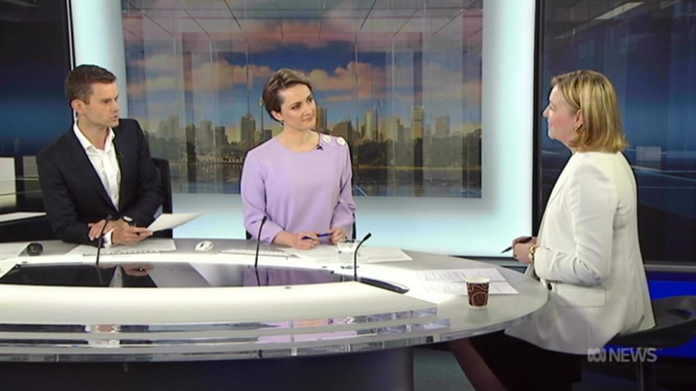 Suzanne Haddan appears on ABC Weekend Breakfast - 13 October 2018